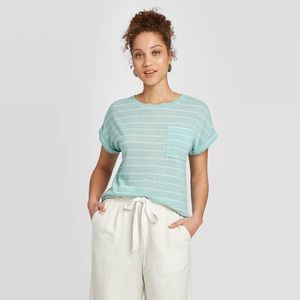 Women’s Striped Short Sleeve T Shirt